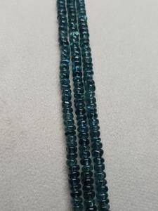 Cuentas Redondas Lisas de Turmalina Azul Índigo Natural de Alta Calidad, 3mm-7mm, Personalizables para la Fabricación de Joyería y Collares - Product Image 4