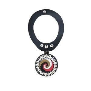 CRYSTAL CRAFT Nouveaux Colliers Bohèmes Faits Main en Bois et Perles, Collier Long Multicolore pour Femme, Idéal pour les Fêtes - Product Image 1