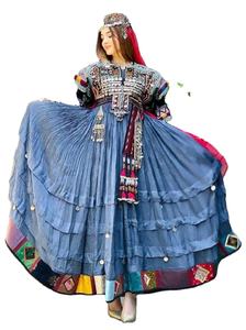 Nouveautés tribal à la mode afghan Kuchi robe dames manches longues guldoze tenue de soirée Maxi Afghani Kuchi robes élégantes - Product Image 4