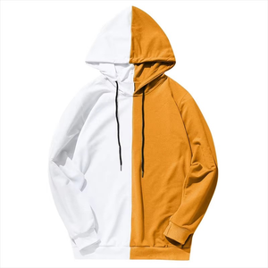 Sudaderas con Logotipo Personalizado, Diseño de Dos Tonos en Bloques de Color, Sudaderas con Capucha y Sudaderas de Dos Colores Diferentes en Bloques de Color de Algodón - Product Image 3