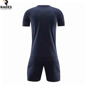 Maillot de football personnalisé avec logo imprimé, tenue d'équipe de sport, maillot de football à séchage rapide, designs d'uniformes de football bleus, ensemble de maillots de football - Product Image 2