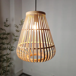 Natural Bamboo Hanging Pendant <b>Light</b> for Home <b>Decoration</b> Resorts Villas and Modern Interior Design - Product Image 2
