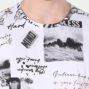 เสื้อยืดแขนสั้นผู้ชายทรงโอเวอร์ไซส์ ผ้าฝ้าย 100% พิมพ์ลายซิลค์สกรีน แบบสั่งทำพิเศษ เนื้อผ้าเบาสบาย ระบายอากาศได้ดี ไม่ยับง่าย - Product Image 6