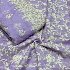 Premium Multi Embroidery Fabric Women Fashion Fabric Designer Embroidery Fabric Party Wear Fabric Luxury Fabric - Product Image 3