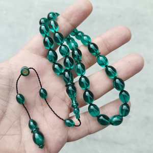 Collier Misbaha en résine islamique de luxe - Fabriqué à la main et respectueux de l'environnement pour les mariages - Product Image 3