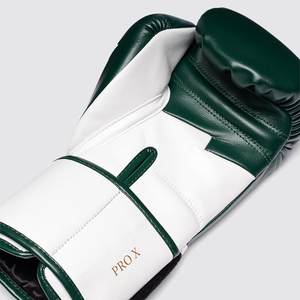 Fly Boxing Gloves Green White Leather <b>Strap</b> Closure Breathable Adult Training Gear Custom Made Sparring Top Quality Boxing Glove - Product Image 4
