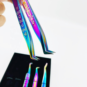 Eyelash Tweezers Straight Stainless Steel for Eyelash Extensions Professional <b>Lash</b> Extension Tool 997 - Product Image 2