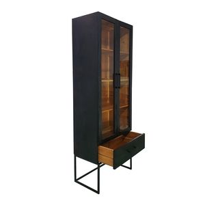 31.5x18x86.5 <b>Black</b> Cabinet <b>Display</b> & China Storage Solution - Product Image 4