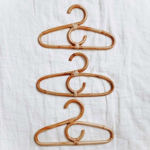 Small design rattan <b>hanger</b> for baby clothes best selling sustainable cane clothing <b>hangers</b> - Product Image 1
