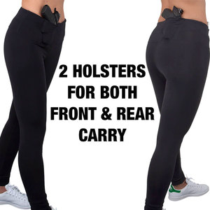 Leggings tactiques personnalisés pour femmes avec poches dissimulées pour armes à feu - Product Image 6