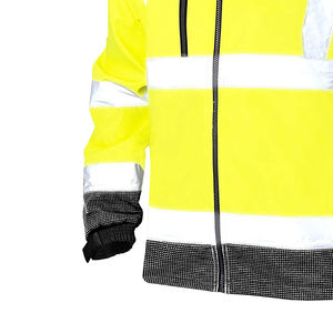 Chaleco de Seguridad Reflectante de Alta Visibilidad PLAYER'S POINT, Transpirable, de Secado Rápido, Unisex, Ropa de Trabajo de Poliéster, Múltiples Colores, con Cremallera - Product Image 3