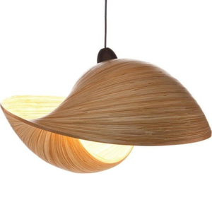 Handmade Bamboo Wicker Indoor Hanging Lamp Shades Elegant Dining Room Chandelier Pendant <b>Light</b> For Hotel Home Decoration - Product Image 2