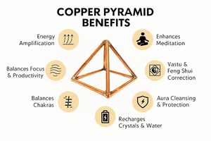 Pirámide de Energía de Cobre Hecha a Mano de 15.2 cm para Corrección Vastu, Mejora de la Energía Positiva, Hogar, Oficina y Espacios de Meditación - Product Image 2