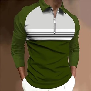 เสื้อโปโลแขนยาวผู้ชาย ทรงเข้ารูป สีพื้น เนื้อผ้านุ่ม ยืดหยุ่น ระบายอากาศได้ดี น้ำหนักเบา สวมใส่สบายทุกวัน คอปกคลาสสิก - Product Image 3