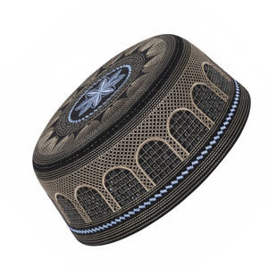 Chapeau de prière musulman de qualité export pour hommes, en coton doux et respirant, style Kufi, commandes en gros, fabriqué au Pakistan - Product Image 4