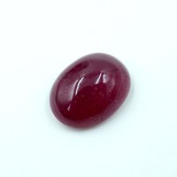 Rubis bleu naturel, taille ovale, cabochon 14,70 carats (16x12x7MM) pour la fabrication de bijoux HAYAAT GEMS HG-0010