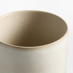 Porte-ustensiles en porcelaine minimaliste, finition mate lisse, corps dense, résistant à la chaleur, base stable, organisateur de rangement pour comptoir de cuisine - Product Image 3