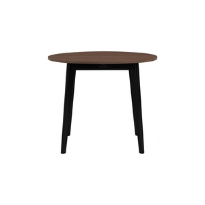 Space-Saving Mid-Century Modern <b>Folding</b> Round Walnut Dining <b>Table</b> with Melamine Finish MDF Top for Small Dining Rooms. - Product Image 5