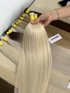 ผมเวียดนามแท้เกรดพรีเมียม คุณภาพสูง แบบเป็นมัด 100% ผมธรรมชาติ ต่อผมแบบซุปเปอร์ดับเบิ้ลดรอว์น ทุกสี สำหรับร้านเสริมสวย - Product Image 2