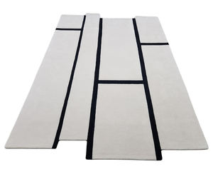 พรมทอมือคุณภาพสูงหรูหราขนาดใหญ่สำหรับห้องนั่งเล่น พรมสั่งทำพิเศษ พรมลายนามธรรมและชุดพรมสำหรับห้องนั่งเล่นและโรงแรม - Product Image 3