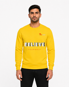 Sudaderas Básicas Minimalistas para Hombre, Suaves, de Mezcla de Algodón y Felpa, Cuello Redondo, Manga Larga, Forro Polar para Invierno, Secado Rápido, Transpirables - Product Image 1