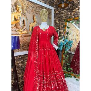 Hermoso vestido de fiesta vestidos de noche y Lehenga con Dupatta intrincado incluido - Product Image 5