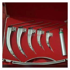 Diagnostic Fiber <b>Optic</b> Laryngoscope Set Flexible Tip Blade Sizes Medium Germany Stainless Steel Manual Operation Airway - Product Image 3