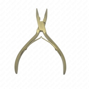 Pinzas de Alta Calidad para Extensiones de Cabello con Cuentas de Plasma Doradas, Herramienta de Aplicación de Cuentas de Acero Inoxidable, Logotipo Personalizado, Uso en Salón - Product Image 4