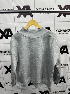 Sweat-shirt surdimensionné à col montant personnalisé pour femme, imprimé lettres, manches longues - Product Image 5