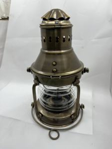 Lanterne nautique en laiton plaqué or poli, style pyramide 3D - Product Image 4