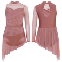 6-16 enfants filles robe de danse lyrique patinage artistique Performance Costume jupe justaucorps montre Costumes pour Spandex contemporain