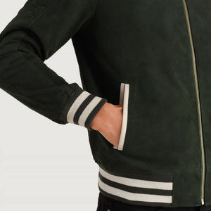 Chaqueta Varsity Personalizada al por Mayor con Logotipo para Hombre, Cierre de Cremallera, Bolsillos, Chaqueta Bomber de Béisbol para Invierno, Cálida para Exteriores - Product Image 6