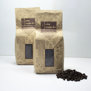 Café en grains torréfiés Lam Chan Au 500g pour Moka, vente en gros, service OEM/ODM, emballage en boîte, café du Vietnam - Product Image 1