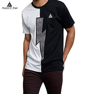 เสื้อยืดผู้ชายผ้าฝ้าย 100% ระบายอากาศได้ดี ทรงหลวม ประดับเพชร พิมพ์โลโก้ตามสั่ง ขายส่งเสื้อยืดประดับเพชรสำหรับผู้ชาย - Product Image 2