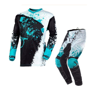 Prix d'usine en gros, vêtements de sport imprimés, combinaison de course MX, uniforme de motocross, pantalon respirant, coupe-vent, séchage rapide - Product Image 1