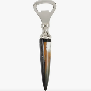Abridor de Botellas de Cuerno Pulido a Mano con Cabeza de Acero Inoxidable, Abridor de Botellas Clásico de Cuerno de Búfalo, Accesorio Premium para Bar y Cocina - Product Image 3