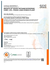 Solution d'amidon résistant à base de tapioca Vedan, riche en fibres (85%) - Product Image 5