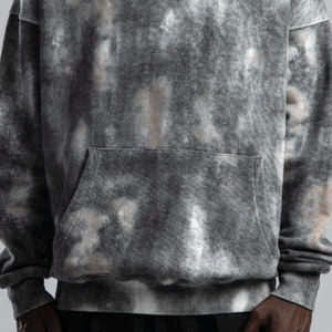 Sweat à capuche double couche délavé à l'acide pour homme, en coton épais de qualité supérieure, style streetwear, vêtement d'hiver, vente en gros OEM - Product Image 5