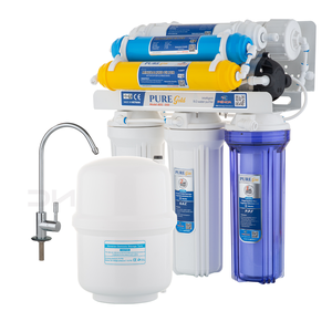 Sistema de Tratamiento de Agua de 5 Etapas con Ósmosis Inversa, Autolimpiante, de Plástico, Eléctrico, Portátil, Purificador de Agua de Escritorio, Penca, para el Hogar - Product Image 1