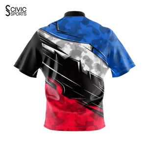 เสื้อเจอร์ซีย์โบว์ลิ่งผ้าสแปนเด็กซ์/คอตตอน แห้งเร็ว ทนทาน ทันสมัย สำหรับผู้ใหญ่ทุกเพศ เหมาะสำหรับการฝึกซ้อมและแข่งขันในคืนลีก - Product Image 4