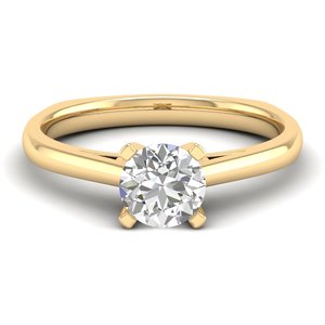 Bagues de fiançailles REYES en argent sterling 925, moissanite de laboratoire taille ronde 0,75 carat, bague à pierre unique, bijoux pour mariages et fêtes - Product Image 2