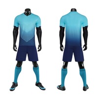 Conjunto de Camiseta de Fútbol para Hombre, Manga Corta, Cuello en V, Absorbe la Humedad, Ajuste Atlético, para Todas las Temporadas, Uniforme para Adultos