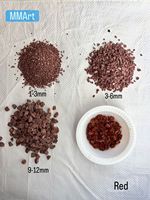 Doğal Kırmızı Kırma Mermer Taş Parçaları, Terrazzo Peyzajı ve Mozaik Bahçesi için Tozsuz Yıkanmış Çakıl Taşları, Dış Mekanlar için