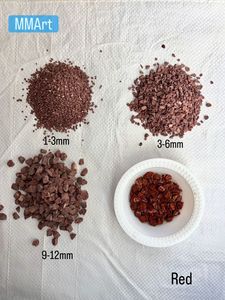 Coarse Marble Manufactured Sand Dark Red Grit for Outdoor Garden Landscaping Non-Toxic Sand <b>Art</b> Decorative Use <b>Wall</b> Cladding - Product Image 3