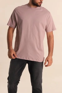 Camiseta de Punto Casual para Hombre EVER GLOW, Manga Corta, Cuello Redondo, Viscosa/Algodón, Transpirable, Ecológica, Antiarrugas, Teñido Liso, 160g - Product Image 3