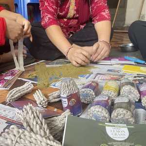 Nepal Handmade Lamatar1 Natural Lemongrass Incense Set 3 High Quality Home Fragrance Burning Gently With Natural Wick - Product Image 3