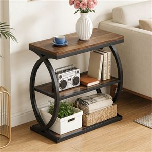 Tavolino Consolle con Ripiano Portaoggetti, Utilizzabile come Tavolino da Tè o Caffè - Product Image 1