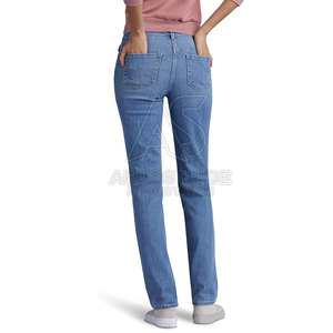 Modern Regular Fit Mid Waist Straight <b>Jeans</b> Pant with Stretch Fabric <b>Soft</b> Comfortable Wear Stylish Everyday Casual Fashion - Product Image 5