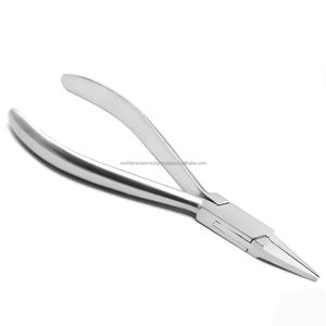 WPS-DP-23 Alicates de punta plana manuales para ortodoncia, herramienta de precisión de acero inoxidable para laboratorio dental, para ligaduras, alambres y lazos. - Product Image 6