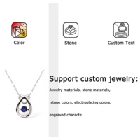 Collier en argent sterling 925 tendance pour femmes, chaîne et pendentif serti de zircon, design de haute qualité